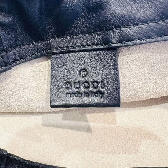 Gucci Drawstring Leather Backpack Women\'s White